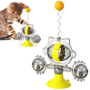 Mačka Vjetrenjača Igračka Dojenče Popravljajući Teče Loptu Smiješno Okretni Stol Mačja Štap Pokretna Automatski Interaktivni Višenamjenski Rekvizite