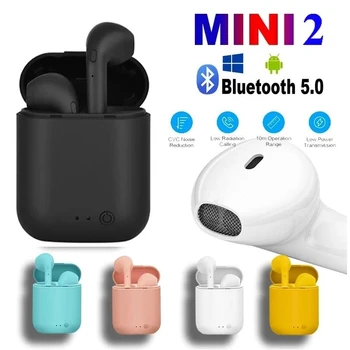 Mini 2 Tws Bluetooth 5,0 Slušalice Bežične Slušalice S Mikrofonom Stalak za punjenje Kutija Mini Sportske Slušalice Slušalice Za Smartphone Novi i7s