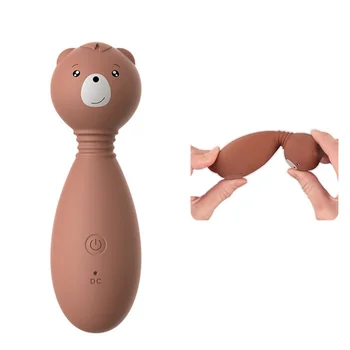 Mini Medvjed USB kabel za Punjenje Vibrator Stimulator Klitorisa Donje Uređaj Za Masturbaciju 12 Frekvencijski Maser G-točke Za Odrasle Proizvod