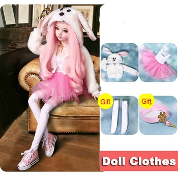Moderan haljinu za djevojčice, Lutkarska odjeća za 55-60 cm, 1/3 Bjd, Pribor za lutke, igračke