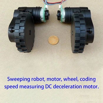 Motor-reduktor dc Kotača Motor-Reduktor Plastična Kutija mjenjača Brzina Kodiranja za Подметальных Robota, s lijeva na desno, Omjer 1:63 DC 12V 100mA XD