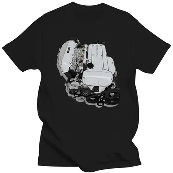 Muška majica 4AGE silvertop twincam 20v engine (AE86) Ženska t-shirt majica