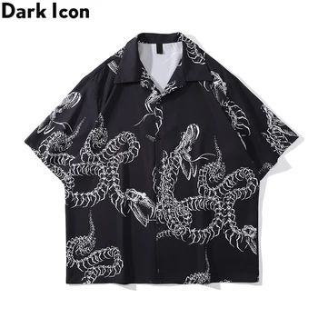 Muška Majica Dark Icon Skeleton Dragon, Ljetna Majica, Od Tankog Materijala, Muška Polo Majica