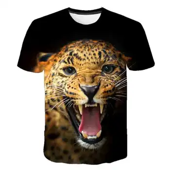 Muška t-shirt, Ljetna majica sa 3D ispis Tigar, Zabavna Modna t-shirt u stilu Харадзюку, Majica za Muškarce, super Cool Majice sa Životinjama