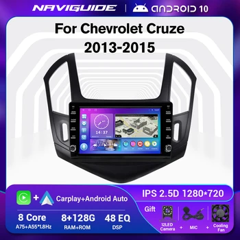 NAVIGUIDE Android 10 Za Chevrolet Cruze 2013 2014 2015 2din Auto Radio Media Stereo Player Navigacija GPS Android Auto DSP