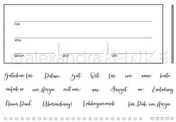 Njemački Transparentan Pečat Transparentan Pečat Za Izradu Razglednica DIY Scrapbooking C630