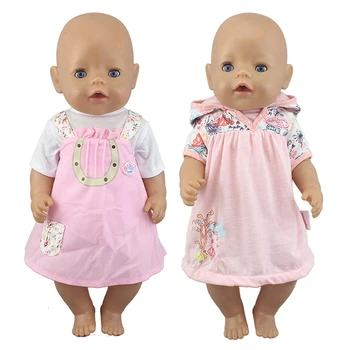 Nova popularna Odjeća za odjeća 43 cm, Baby Doll 17 Inča Born Bebe Odjeća I pribor Za Lutke