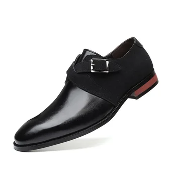 Nove Kvalitetne Klasične Kožne muške cipele-броги čipka-up u stilu Bullock, poslovni muške cipele-oxfords, Muška službena obuća