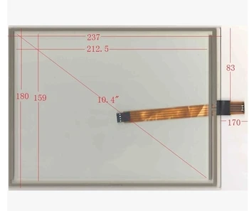 Novi 10,4-inčni zaslon osjetljiv na dodir 4 linije 237*180 mm industrijski zaslon osjetljiv na dodir za upravljanje odgovara