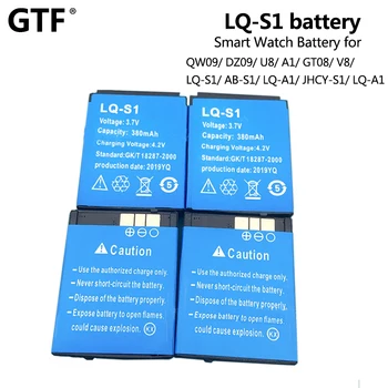 Novi LQ-S1 Smart-Sat Baterija 3,7 380 mah Litij baterija baterija baterija baterija Baterija LQ-S1 Zamjena za QW09 DZ09 W8 A1 V8 X6 SmartWatch