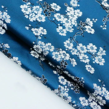 Novi modni satin svilene tkanine boje šljive boje indigo za пэчворка, vjenčanica, tapeciranje kauča, scrapbooking po metara