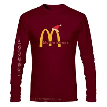 Novi Tiskani Zabavna Muška Majica s Logom McChristmas Christmas McDonalds, Muška t-Shirt, Ženska t-shirt