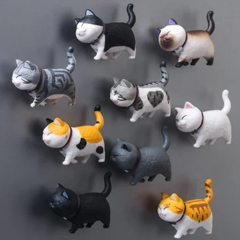 Odlična Serija Mačke Magnet Za Hladnjak 3D Mačka Magnet Ukras Kuće Kreativni Dar Životinja Naljepnica Na Hladnjak