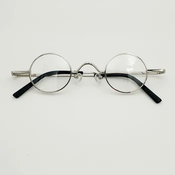 Okrugle naočale za odrasle, vrlo male veličine leće, zlatna, crna veličina 36 mm, optička ogledala za čitanje recepata pri kratkovidnosti za muškarce i žene
