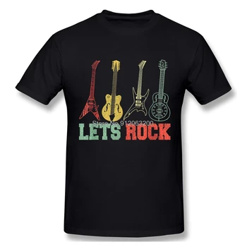 Omogućuje Rock-n-Roll Gitara Klasicni Poklon Majica Muška t-Shirt Ženska Harajuku Vanjska Odjeća