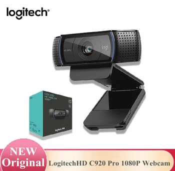 Originalna Logitech web kamera, Full HD C920 Pro 1080P sa auto Fokusom, Широкоэкранная Kamera za Video pozive i snimanje za stolno računalo ili laptop