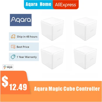 Originalni kontroler Aqara Magic Cube Verzija Zigbee, Upravlja Šest akcije Za kućnog uređaja Xiaomi, Radi s aplikacijom za Smart Home