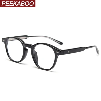 Peekaboo korejski stil retro naočale za muškarce acetat TR90 optički naočale ženske prozirne leće ženske visoke kvalitete pribor