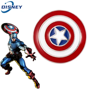 Pin Marvel Kapetan Amerika Osvetnici Superheroj Kapetan Amerika Štit Pin Na Rever Ikonu Broš za Žene Muška Jakna Pribor
