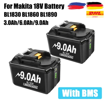 Powtree BL1860 Punjive 18 6.000 mah Li-ion Baterija za Makita 18 Baterija BL1840 BL1850 BL1830 BL1860B LXT 400