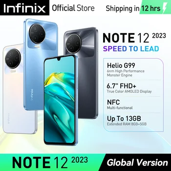 * Premijera * infinix Note 12 2023 4G i NFC Smartphone 8/128 GB Helio G99 6-nm procesor 6,7 FHD + Zaslon AMOLED Mobilni telefon