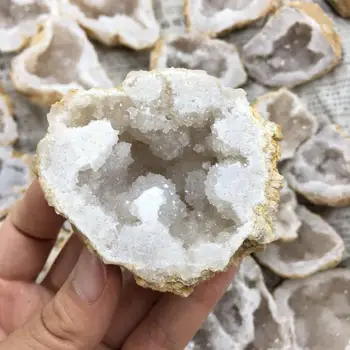 Prirodni bijeli Ahat Жеода Kriška Quartz Crystal Klaster Minerale Reiki Liječeći Crystal Kućni Ukras