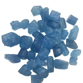 Prirodni Plavi Grubo Akvamarin Je Neobrađeni Kamen Zdrav Uzorak Mineralni Kristal Izrada Nakita Ukras Kuće Akvarij