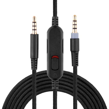 Produžni kabel Zamjenski kabela u cijevi pleter OFC za Žičanu Gaming Slušalice Redragon H510 Zeus S Funkcijom Isključivanja zvuka I Regulatorom jačine Zvuka