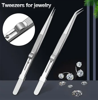 Profesionalni pinceta od nehrđajućeg čelika visoke kvalitete za nakit DIY diamond gem jewelry Alati za izradu nakita Zlatar