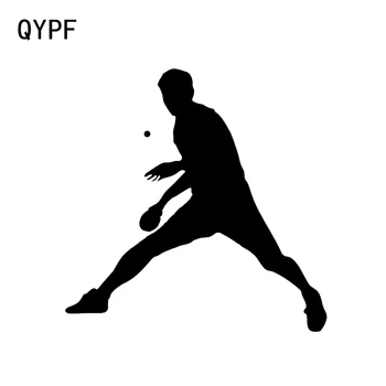 QYPF 13,4*13,5 cm Modni Slatka Sportske Naljepnice za stolni tenis, Dekor za modeliranje automobila, Vinil naljepnice C16-1341