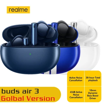 Realme buds air 3 Bluetooth 5,2 dugo trajanje baterije Slušalice 42 db Slušalice s aktivnim buke IPX5 Vodootporne slušalice