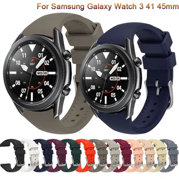 Remen Za sat Silikonska Za Samsung Galaxy watch 3 45 mm 41 mm 42 mm 46 mm Remen Pametne Narukvice, Narukvica 20 mm 22 mm Remen Za sat Correa