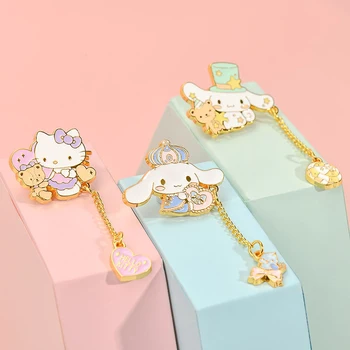 Sanrio Crtani Anime Lik Cinnamoroll Kt Mačka Metalni Broš Periferija Collectible Figurice Za Djecu Kawai Poklon Za Djevojčice I Dječake