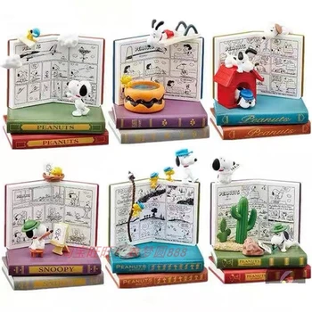 Sanrio Snoopy Figurice Svijet U Knjizi Anime Crtani film PVC Lik Lutke, Nakit za Djecu Igračke, Pokloni za Djecu