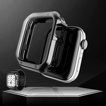 Sat Zaštitna Torbica za Apple watch 7 SE 6 5 4 3 45 mm 44 mm 42 mm 41 mm 40 mm 38 mm iwatch Soft TPU Zaštitnik Ljuske Pokrivaju Branik