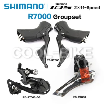 SHIMANO 105 R7000 2x11 Brzine Skup Grupe Kit R7000 Prekidači Cestovni Bicikl ST + FD + RD Dual-Poluga za Upravljanje Prednji Stražnji Prekidač SS GS