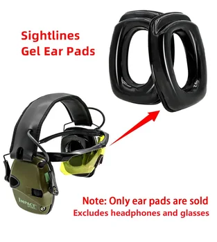 Sightlines Гелевые jastučići za uši Za Howard Leight Impact Sport Elektronski Slušalica Za Gađanje Lovački zaštita sluha Taktički Slušalice