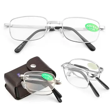 Sklopivi Naočale Za čitanje Sa Slučajem Unisex Naočale Za Njegu Vida Bifokalni Povećalom Naočale Za čitanje s Диоптриями Ultra light + 1,00 ~ 4,0