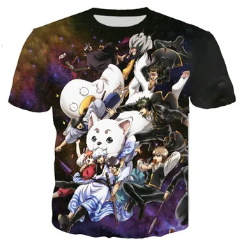 T-shirt Gintama, Muške/ženske Majice sa 3D ispis, Casual Majica u Stilu харадзюку, Vanjska odjeća, Majice