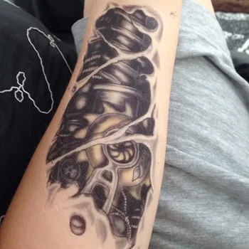Tattoo dizajna ruke rade privremene водостотькими za naljepnica tetovaže ljudi 3D dječaka Velikog mehaničkog