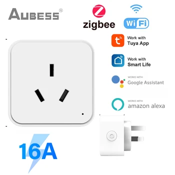 Tuya Smart Socket Power Stripes Dobavljač WiFi / Zigbee Intelektualno Utičnica AU Plug Bežična Podrška za daljinsko usklađivanje Aleax Google Home