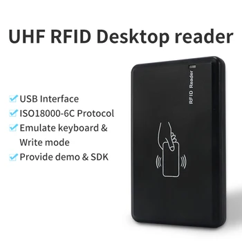 UHF RFID 860-960 Mhz ISO18000-63 EPC C1GEN2 Čitač i kartica za snimanje kodiraju pomoću Mini USB Interfance