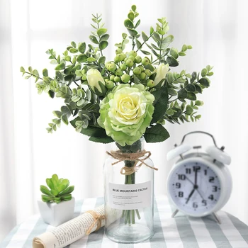 Umjetne Ruže Buket Cvijeća Stol Za Vjenčanje Ukras Kuće Pribor Za Ukrašavanje Zidova S Cvijećem Poklon Za Valentinovo