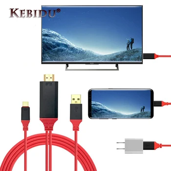 USB 3.1 Tip C S HDMI kompatibilan Kabel Pretvarač Ultra HD 1080P 4K Punjenje HDTV Video Kabel Za Samsung Galaxy S9/S8/Note 9
