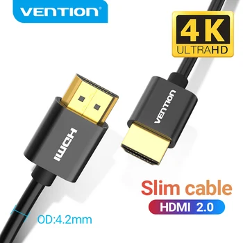 Vention HDMI 2,0 Kabel 4K Ultra Tanak HDMI 2,0 Kabel-Razdjelnik za PS4/3 HDTV Projektor X-box, Nintendo Switch 3D Tanak Kabel HDMI