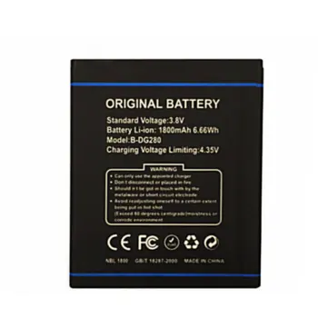 Visokokvalitetna Smjenski Baterija Autentičnu zanimanje B-DG280 DG280 DG 280 1800 mah za mobilni telefon DOOGEE LEO DG280
