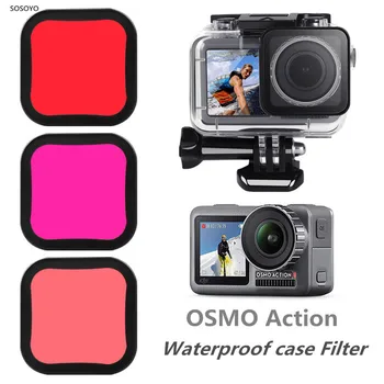 Vodootporna torbica Filter Podvodno Ronjenje Zaštitna torbica za Objektiv Filter Kit Za DJI OSMO Action Sports Pribor Za Kamere