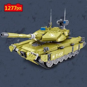 Vojni Serija Njemački Modernizirana Oklopna Sila Leopard 2A7 glavni borbeni tenk DIY Model Gradivni Blokovi, Cigle, Igračke, Pokloni