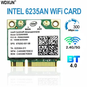WI-Fi Intel Centrino Advanced-N 6235 6235 Mini WiFi kartica PCI-E 802.11 agn dvofrekvencijska 300 Mb/s, bežična Bluetooth 4.0