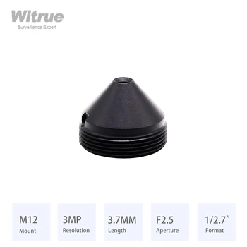 Witrue HD 3MP Pinhole Leća za video nadzor 3,7 mm M12 Nosač Otvor blende F2.5 Format 1/2.7 
